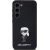 Karl Lagerfeld KLHCS24MSMHKNPK Silicone Ikonik Metal Pin Aizsargapvalks priekš S24+ S926 / melns Neoriģinālie Maciņi