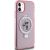 Karl Lagerfeld KLHMN61HMRSKCP Hardcase Ring Stand Karl&Choupette Mag Aizsargapvalks priekš iPhone 11/XR 6.1" / rozā Neoriģinālie Maciņi