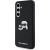 Karl Lagerfeld KLHCS24FEPGKLKCPK Hardcase Monogram Karl & Choupette Head Pin Aizsargapvalks priekš Samsung Galaxy S24 FE S721 / melns Neoriģinālie Maciņi