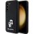 Karl Lagerfeld KLHCS23SSMHKCNPK S23 S911 Hardcase Silicone Karl&Choupette Metal Pin Aizsargapvalks priekš S23 S911 / melns Neoriģinālie Maciņi