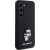 Karl Lagerfeld KLHCS23SSMHKCNPK S23 S911 Hardcase Silicone Karl&Choupette Metal Pin Aizsargapvalks priekš S23 S911 / melns Neoriģinālie Maciņi
