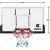 Basketbola vairogs Bilaro Omaha Class (136x80 cm, 8 mm rūdīts stikls) ar grozu un tīkliņu Для баскетбола