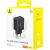 Baseus Cube Pro 30W Lādētājs USB-C USB-A / melns Telefonu lādētāji 220v