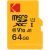 Kodak MicroSDXC 64GB UHS-I U1 V10 A1 Premium Карты памяти