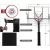 Betona basketbola statīvs Bilaro Fremont 180x105cm, 12mm rūdīts stikls Для баскетбола