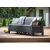 Keter Dārza dīvāns trīsvietīgs Corfu Love Seat Max pelēks Jaunumi -Dārzam