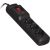 Activejet COMBO 3GN 5M black power strip with cord Strāvas pagarinātāji