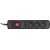 Activejet COMBO 3GN 5M black power strip with cord Strāvas pagarinātāji