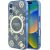 Guess IML Peony On 4G Background MagSafe Защитный Чехол для Apple iPhone 16 Чехлы - альтернативные