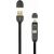 Sbox USB->Micro USB+IPH.5 M/M 1M black 2IN1B Data USB kabeļi