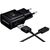 Charger Samsung EP-TA200NBE 15W + Type-C black Telefonu lādētāji 220v