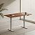 Adjustable Height Table Up Up Bjorn II Gray, Table top M Dark Walnut Biroja galdi