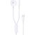 USB cable Dudao A12MAX-2in1 USB-C to iWatch/Lightning 20W 1.2m white Bezvadu telefonu lādētāji