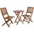 Balcony set GWEN D60cm table and 2 chairs Dārza galdi