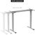 Adjustable Height Table Up Up Bjorn II Gray, Table top M Black Biroja galdi