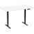Adjustable Height Table Up Up Bjorn II Black, Table top L White Biroja galdi