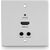 LINDY 70m Cat.6 HDMI 4K60 HDBaseT EU Wall Plate Ext/Transmit Adapteri