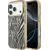 Guess IML Zebra Glitter Triangle Logo MagSafe Aizsargapvalks priekš iPhone 18 Pro / iPhone 17 Pro / zelta Neoriģinālie Maciņi
