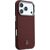 Mercedes Leather Semi Wrap Wood Effect MagSafe Aizsargapvalks priekš iPhone 18 Pro / 17 Pro / bordo Neoriģinālie Maciņi