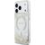 Guess Resin Bottom Glitter MagSafe Case Aizsargapvalks priekš iPhone 18 Pro / iPhone 17 Pro / zelta Neoriģinālie Maciņi