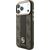 Guess 4G with Stripe Round and Classic Logos MagSafe Aizsargapvalks priekš iPhone 18 Pro / iPhone 17 Pro / brūns Neoriģinālie Maciņi