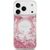 Guess Resin Bottom Glitter MagSafe Case Aizsargapvalks priekš iPhone 18 Pro / iPhone 17 Pro / rozā Neoriģinālie Maciņi