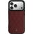 Mercedes Leather Crossed Lines MagSafe Aizsargapvalks priekš iPhone 18 Pro Max / 17 Pro Max / bordo Neoriģinālie Maciņi
