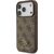 Guess 4G Small Classic Logo MagSafe Aizsargapvalks priekš iPhone 18 Pro / 17 Pro / brūns Neoriģinālie Maciņi