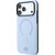 Mercedes Leather 3D MagSafe Aizsargapvalks priekš iPhone 18 Pro Max / 17 Pro Max / zils Neoriģinālie Maciņi