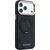 Guess PU 4G Ring Stand MagSafe Case Aizsargapvalks priekš iPhone 18 Pro Max / melns Neoriģinālie Maciņi