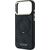 Guess PU 4G Ring Stand MagSafe Case Aizsargapvalks priekš iPhone 18 Pro Max / melns Neoriģinālie Maciņi