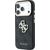 Guess PU 4G Strass Metal Logo Case Aizsargapvalks priekš iPhone 18 Pro / melns Neoriģinālie Maciņi