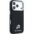 Karl Lagerfeld PU Grained Semi Wrap K&CH Heads Magsafe Case Aizsargapvalks priekš iPhone 18 Pro Max / melns Neoriģinālie Maciņi