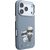 Karl Lagerfeld PU Semi Wrap Smooth Sketch Bodies Magsafe Case Aizsargapvalks priekš iPhone 18 Pro Max / zils Neoriģinālie Maciņi
