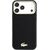 Lacoste PU Leather Champs Elysees Gold Logo MagSafe Case Aizsargapvalks priekš iPhone 18 Pro Max / melns Neoriģinālie Maciņi