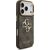 Guess PU Leather 4G Metal Logo Gold Frame Case Aizsargapvalks priekš iPhone 18 Pro / brūns Neoriģinālie Maciņi