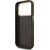 Guess PU Leather 4G Metal Logo Gold Frame Case Aizsargapvalks priekš iPhone 18 Pro / brūns Neoriģinālie Maciņi