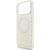 Guess IML Flowers Allover Strap MagSafe Case Aizsargapvalks priekš iPhone 18 Pro Max / balts Neoriģinālie Maciņi