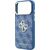 Guess PU 4G Strass Metal Logo Case Aizsargapvalks priekš iPhone 18 Pro Max / zils Neoriģinālie Maciņi