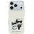 Karl Lagerfeld PU Semi Wrap Smooth Sketch Bodies Magsafe Case Aizsargapvalks priekš iPhone 18 Pro / bēšs Neoriģinālie Maciņi