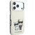 Karl Lagerfeld PU Semi Wrap Smooth Sketch Bodies Magsafe Case Aizsargapvalks priekš iPhone 18 Pro / bēšs Neoriģinālie Maciņi