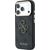 Guess PU 4G Resin Metal Logo Case Aizsargapvalks priekš iPhone 18 Pro Max / melns Neoriģinālie Maciņi