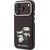 Karl Lagerfeld PU Semi Wrap Smooth Sketch Bodies Magsafe Case Aizsargapvalks priekš iPhone 18 Pro Max / bordo Neoriģinālie Maciņi