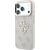 Guess PU 4G Strass Metal Logo Case Aizsargapvalks priekš iPhone 18 Pro / rozā Neoriģinālie Maciņi