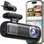 REDTIGER F9 WiFi 4K + 1080p Dash Cam Video reģistratori