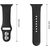 Tech-Protect watch strap Silicone Apple Watch 44/45/46/49mm, black Smart pūlksteņu aksesuāri