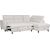 Corner sofa bed SAMANTHA RC, white Новинки Для дома и сада 