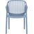 Chair POPPY blue plastic Dārza galdi