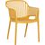 Chair POPPY yellow plastic Dārza galdi