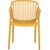 Chair POPPY yellow plastic Dārza galdi
